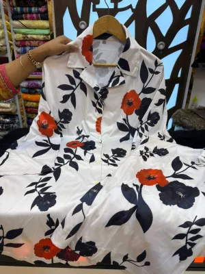 Stylish China Rayon Printed Two-Piece Collection.